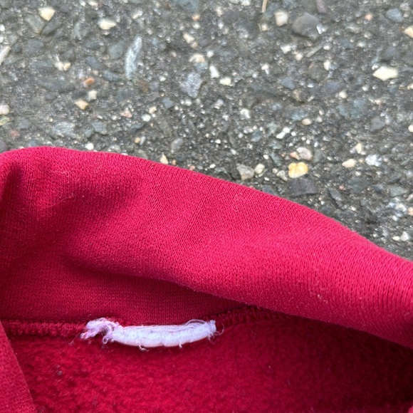 Vintage 90s turtleneck sweatshirt red size xl pullover - Picture 3 of 4